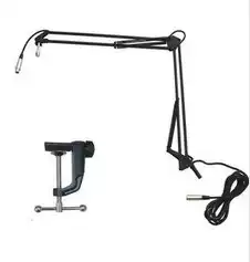 Universal microphone bracket cantilever type floor-standing microphone tripod with wire