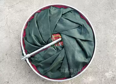 New thickened quick-drying stainless steel ring fish protection crucian carp white strips glued mesh fish cage fishing net pocket small fish net