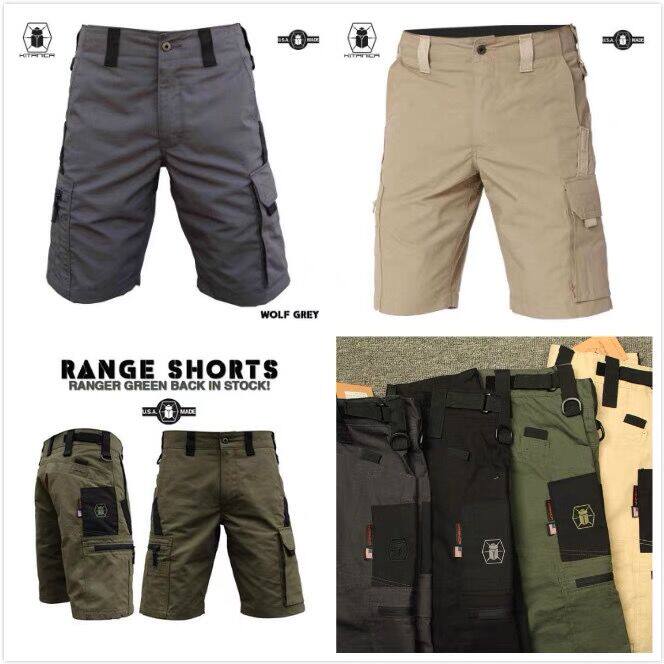 KITANICA Saint-beetle RANGE Men's Army fan Tactical Tooling Shorts Summer Multi-pocket anti-scraping 50% pants