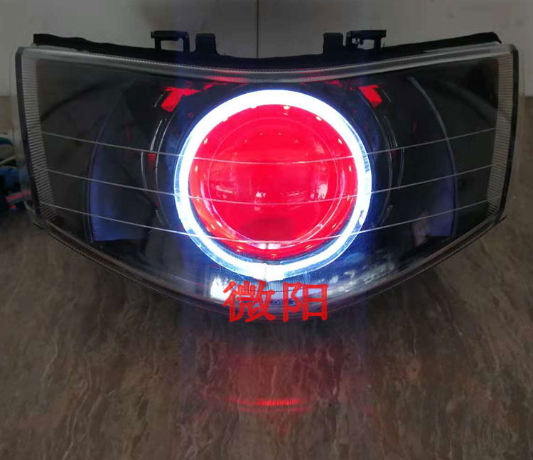 Guo Sanfu Xi Ya Maha Qiao Ge 2.5 inch ống kính Xenon đèn pha Angel mắt quỷ lắp ráp mắt - Đèn HID xe máy đèn pha xe máy siêu sáng