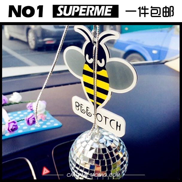 Bumblebee Transformers Little Bee Car Ornament Rearview Mirror Mirror Ball Pendant Cute Pendant Free Shipping