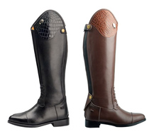 Long tube equestrian training boots for men and women same type of riding equipment genuine leather knight competition top layer cowhide over-the-knee boots