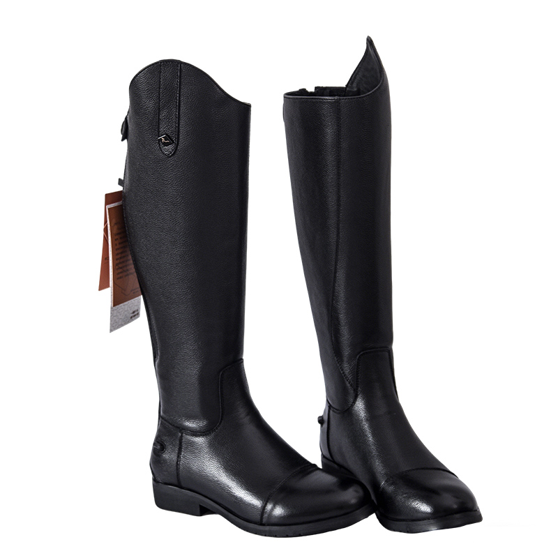 特別価格第一層レザー乗馬ブーツ子供用プロ馬術競技トレーニング乗馬ブーツ男性と女性大人用騎士ブーツ