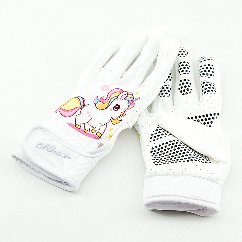 Children Equestrian Summer Breathable Mesh Glove Riding Training Non-slip Rider Racing Training Riding Thin-Gloves-Taobao