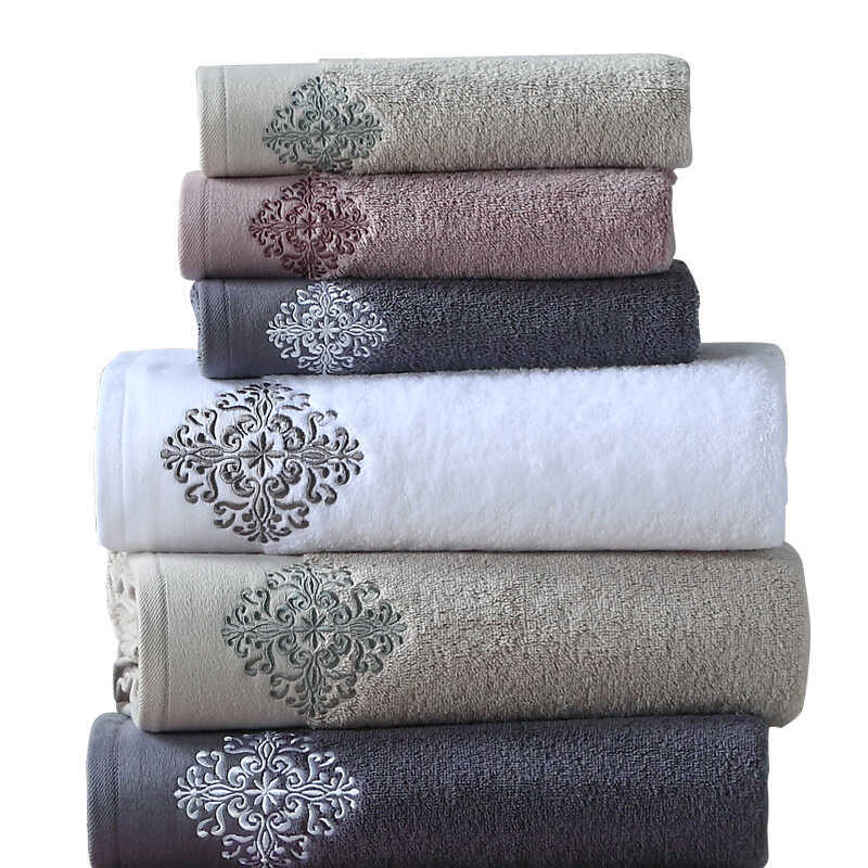 4 Pack 78×35cm Thick Face Towels Bath Towels Pure Cotton Towels Bath Towels