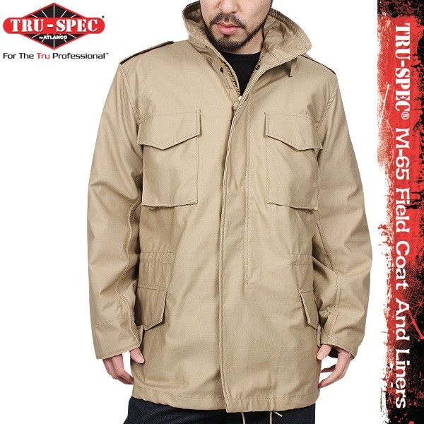 US direct mail Meijun new TRU SPEC M65 windbreaker Khaki sand color warm jacket bag liner