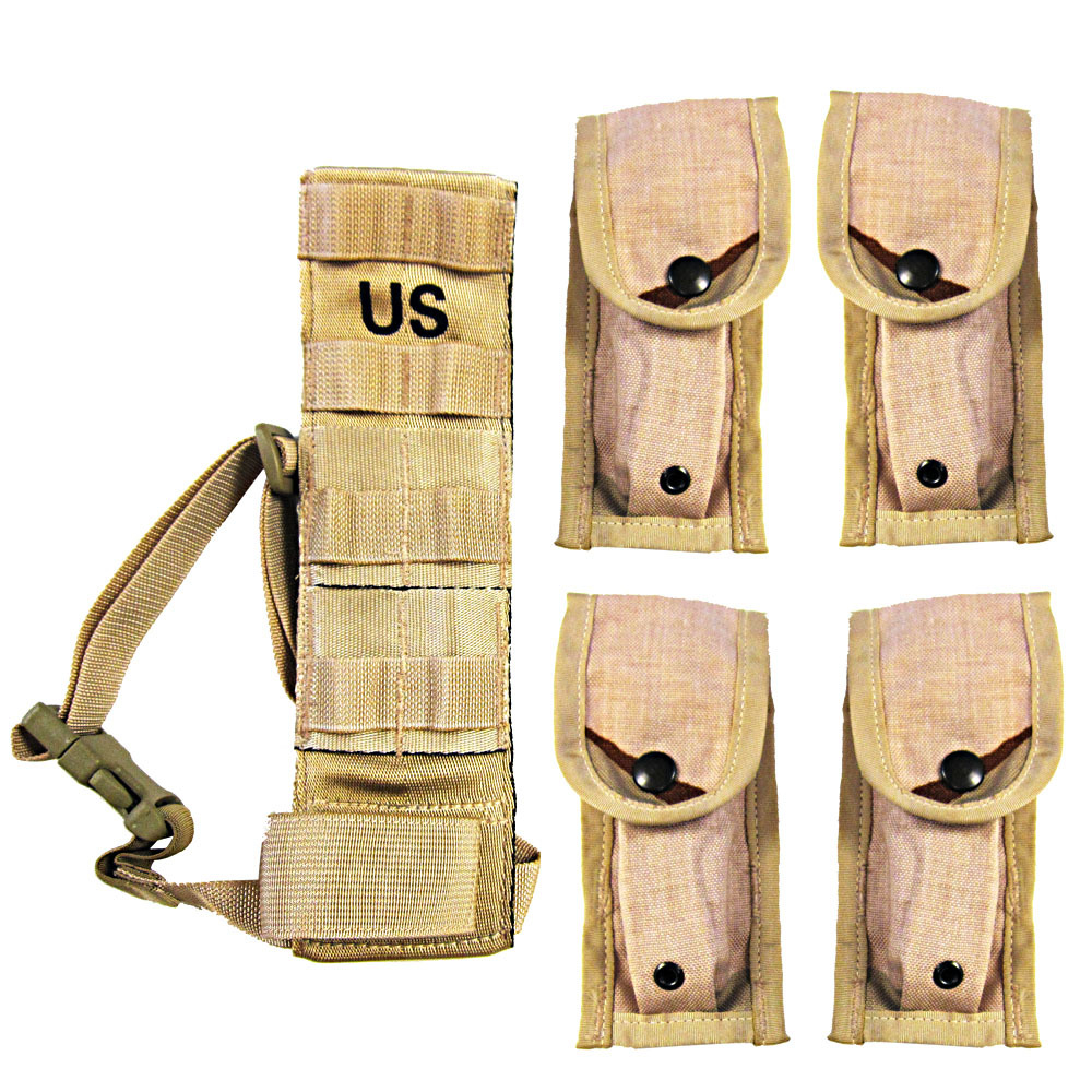 American Straight Mail Brand New Beauty Monarch Original Pint Monarch version MOLLE II equipped hanging bag 5 pieces of suit sand color nylon