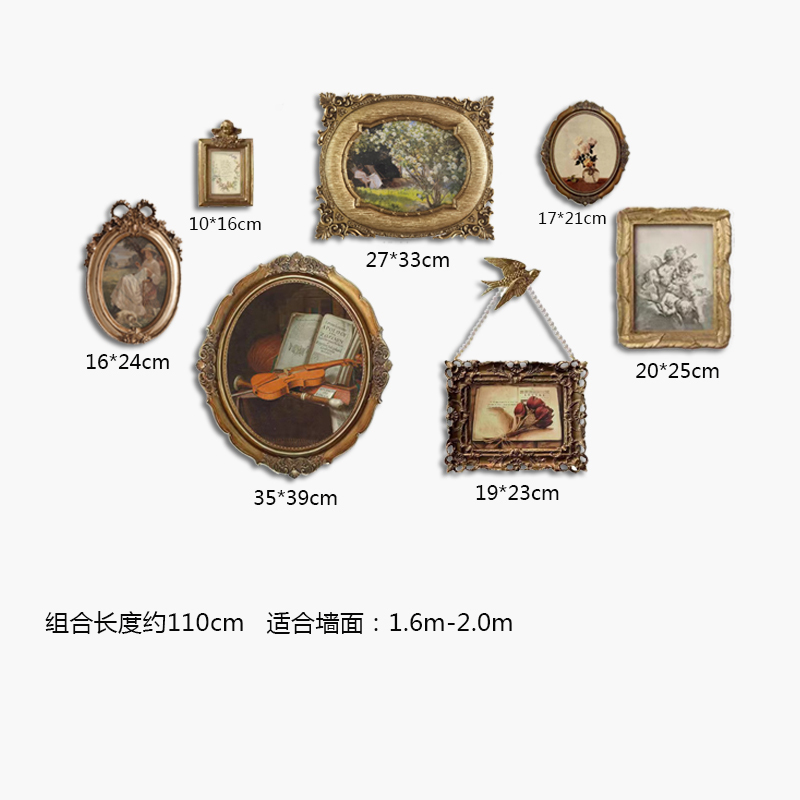 Retro Photo Frame, Embossed Photo Frame, Wall Hanging, Bedside Decoration, Palace Style Ornaments, European and American Style Bedroom Decorations Retro Photo Frame, Embossed Photo Frame, Wall Hanging, Bedside Decoration, Palace Style Ornaments, European and American Style Bedroom Decorations