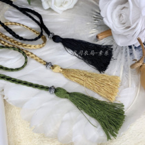 Yuyue Division Clothing Bureau (vegetarian)Hanfu accessories Tassel palace tapeworm simple and versatile fashion hair band