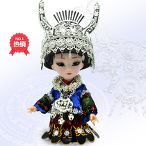 Minority dolls dolls special handicrafts ornaments Chinese style silk Miao dolls Miao dolls
