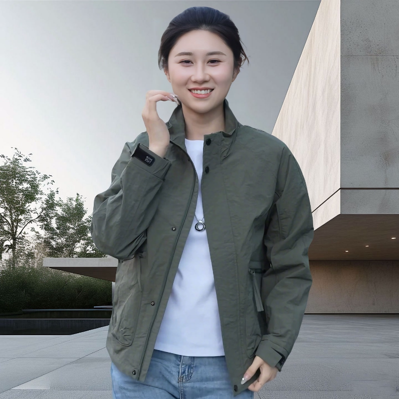 2025 Spring and Autumn New Stand Collar Workwear Men's Jacket Casual Fashion Outerwear Outdoor Men's Clothing