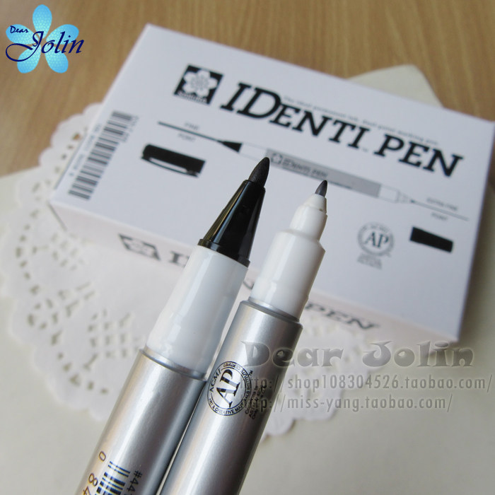 (Spot) Sakura SAKURA oily small double-headed marker pen black hook pen non-toxic Japanese product