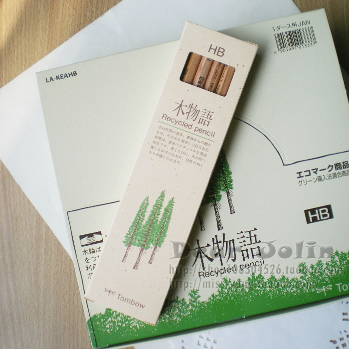 (Single) Japan TOMBOW Dragonfly Wood Story Pencil Children) Student Hexagonal Log Pencil HB2B