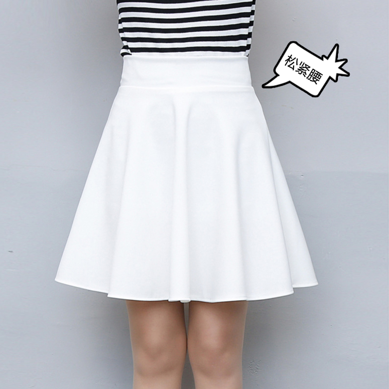 Anti-Exposure Skirt for Women 2026 Spring and Summer New Elastic High-Waisted Slimming A-Line Skirt Square Dance Short Skirt Sundress