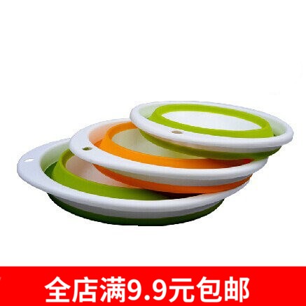 Portable foldable bait bowl Open bait bowl and bait bowl Fishing bait bowl Pull bait plate Adjust bait bowl Bait bowl