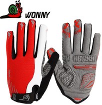 wonny Snail bike riding gloves full finger mens autumn and winter mountain bike long finger gloves warm shockproof breathable