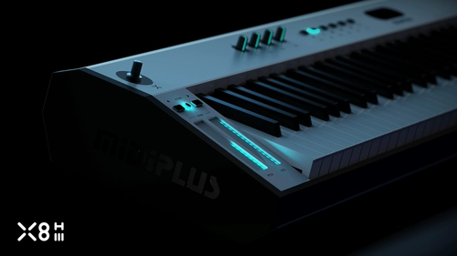 Midiplus x8hiii Уровень -Уровень -Уровень полного веса Farar Heavy Hammer 88 Key Professional Controller Midi клавиатура