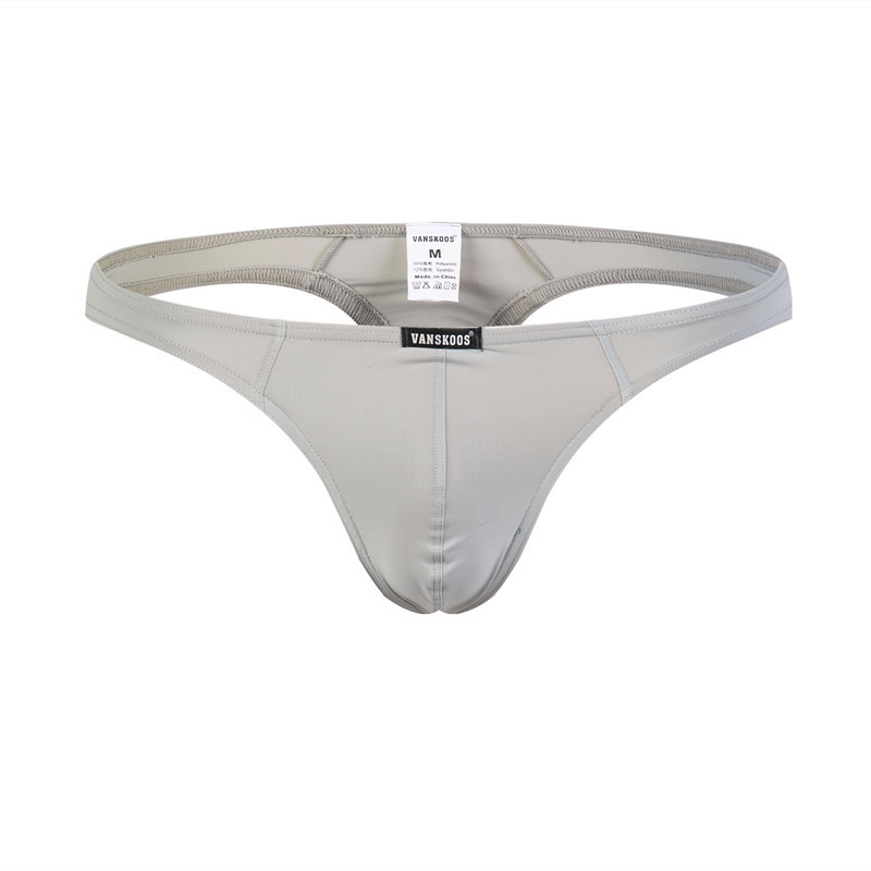 Đồ lót nam Quần lót gợi cảm Thongs Ice Silk Quần lót siêu sóng Mông mông gợi cảm Tuổi trẻ cao gầy sịp lọt khe nam 
