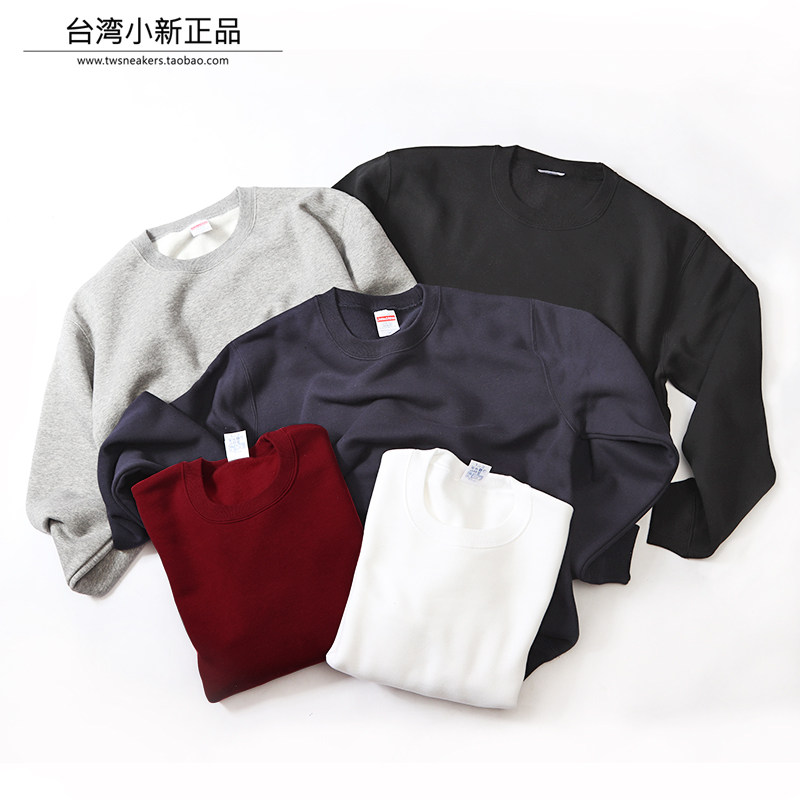 United Athle 10OZ Solid Color Crew Neck Hooded Sweater Thin Velvet 592801