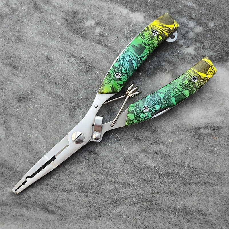 Straight Mouth Open Loop Fetch Hook Road Subpliers Cut Line Fishing Off Hook Tying Hook Pliers Stainless Steel Vigorous Horsefish Wire Cut Accessories Pliers