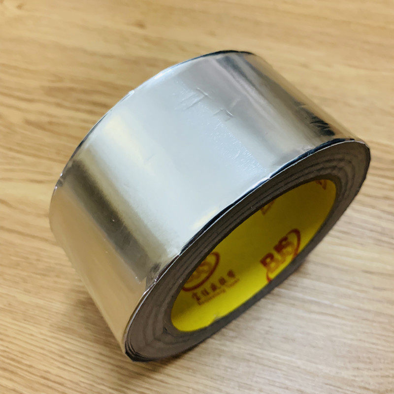 Interface Sealing Aluminum Foil Tape, Thickened, Waterproof, Flame Retardant, High Temperature Resistant, Silver Exhaust Duct, Aluminized Film Tin Foil Tape