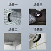 Duct Fan Square Flange Connector Plastic Vent Fresh Air System Connection Port 100 Tianfangdiyuan 150/200