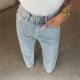 European and American style new fashion diamond studded jeans high waist slim straight pants Diamond studded jeans