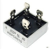 Ultrasonic dedicated bridge KBPC5010 50A 1000V square bridge rectifier Bridge stack Silicon bridge rectifier