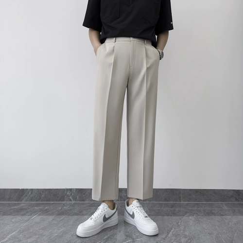 Летний костюм для отдыха, штаны, свободный прямой крой