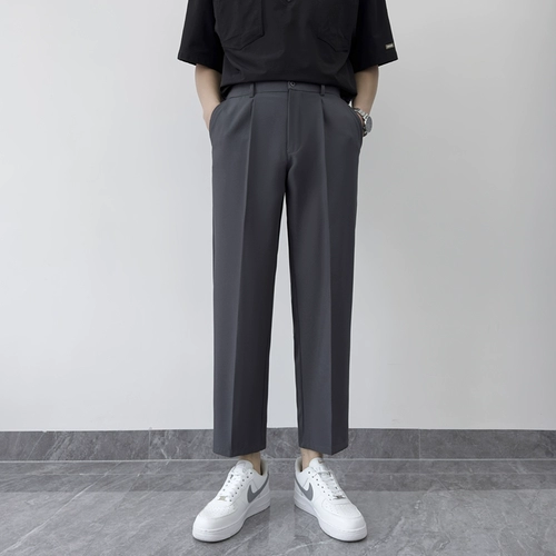 Летний костюм для отдыха, штаны, свободный прямой крой