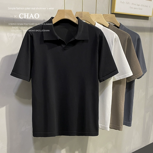 Летняя тонкая цветная футболка polo