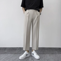 Хаки штаны, свободный прямой крой