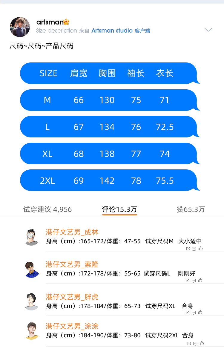 淘宝5金冠老店 港仔文艺男 纯色连帽 宽松卫衣 图2