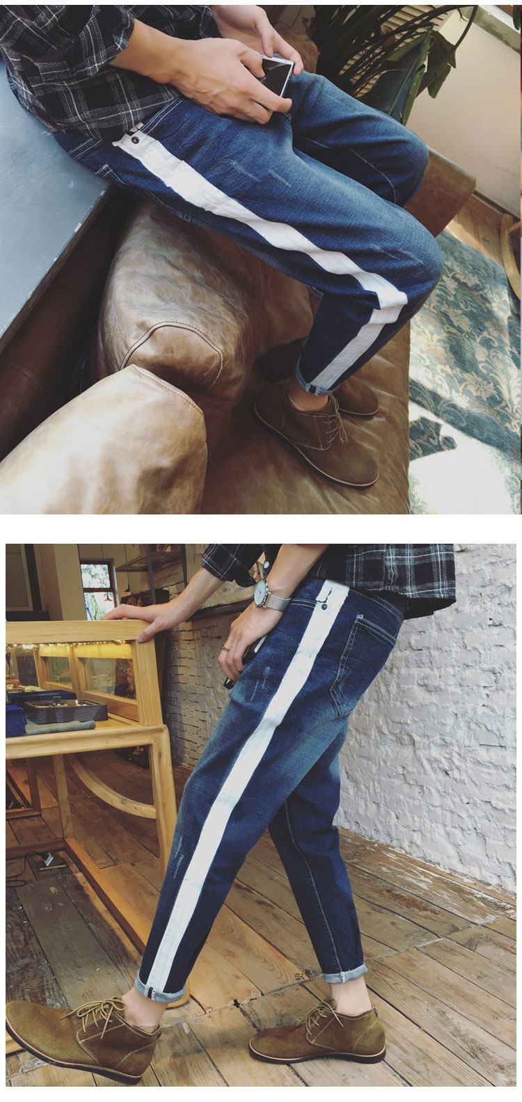 Jeans pour adolescent droite en vrac pour automne - Ref 1480620 Image 28