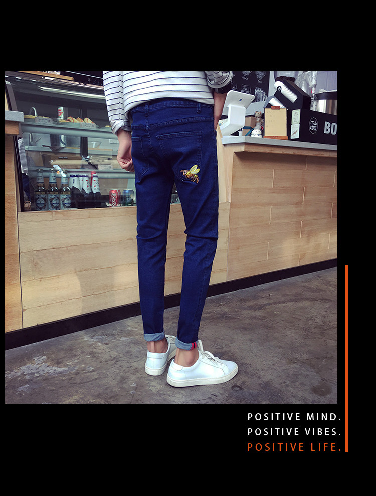 Jeans pour adolescent pieds Slim pour automne - Ref 1480696 Image 34