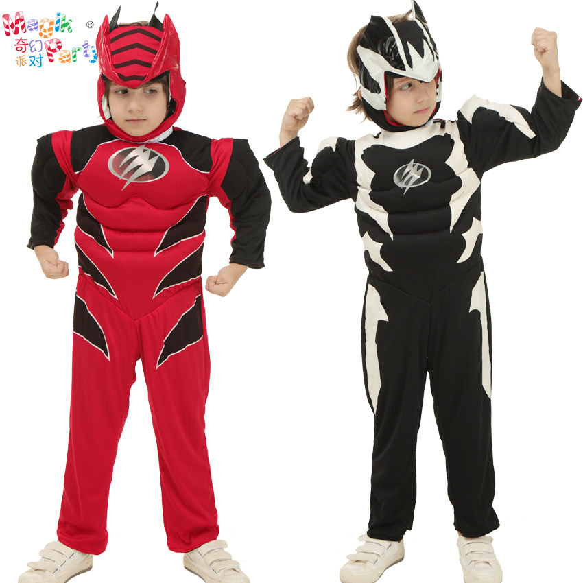 Halloween children's performance costumes Cosplay performing clothes boy bifacial muscle Superman USA
