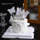 Internet-Famous Crystal Crown Cake Decoration Ornaments Goddess Fairy Princess Valentine's Day Dress-Up Party Dessert Table Accessories