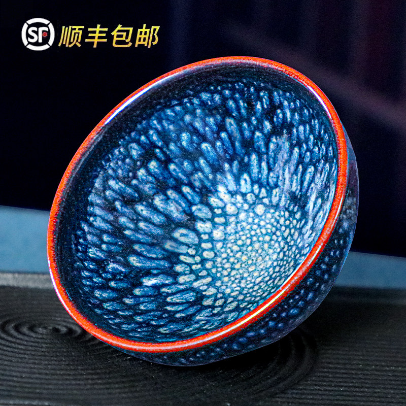 Famous non-legacy master and national army Jianjianjian tea cup pure hand-made ceramic tea lap owner single cup tea