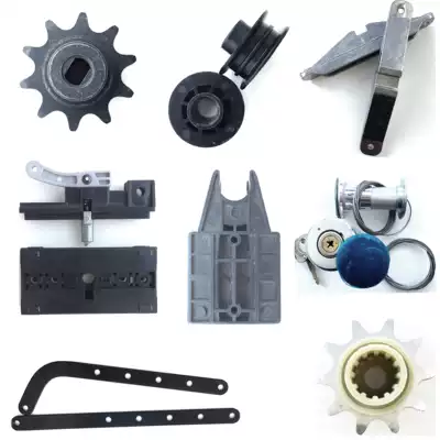 Universal flap garage roller shutter door motor track chain sprocket spline gear clutch slider roller accessories