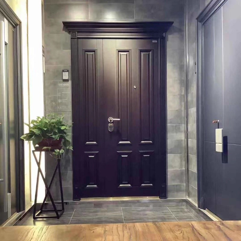 Canogia household entry door environmental protection material zinc alloy steel plate zinc alloy steel sheet paint into the door PJ-04