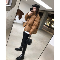 2020 new winter cotton suit cotton suit womens explosion oversize tide quilted jacket Korean version loose student Hong Kong style