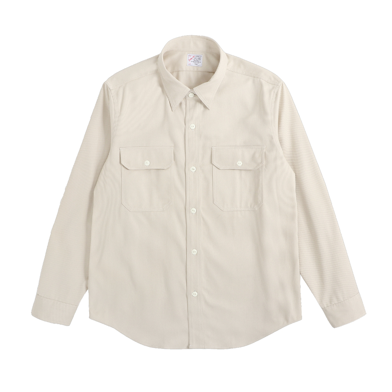 Fangke Xingren 40S Bedford Corduroy Work Shirt American Vintage Style