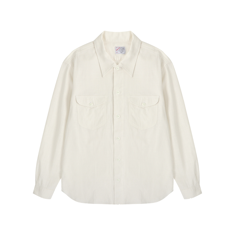 Fangke Xingren 60S Field Aertex Wilderness Air Layer Cuban Collar Work Shirt American Retro