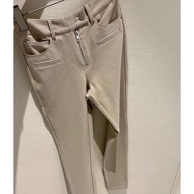 Mid-waisted small foot pencil pants bottomed casual trousers