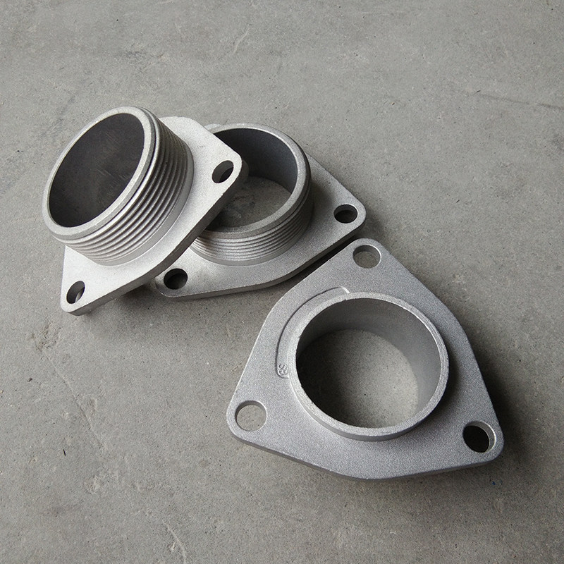 Gasoline engine water pump accessories 2 inch 3 hole inlet seat self-priming pump water inlet joint hole center distance 75mm cast aluminum