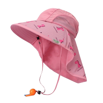 Summer childrens sun protection hat for boys outdoor large brim seaside fisherman hat breathable girl baby beach hat