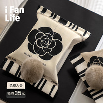 Fandian Miliya Nordic ins style fabric tissue box home tissue storage box bedroom living room napkin bag