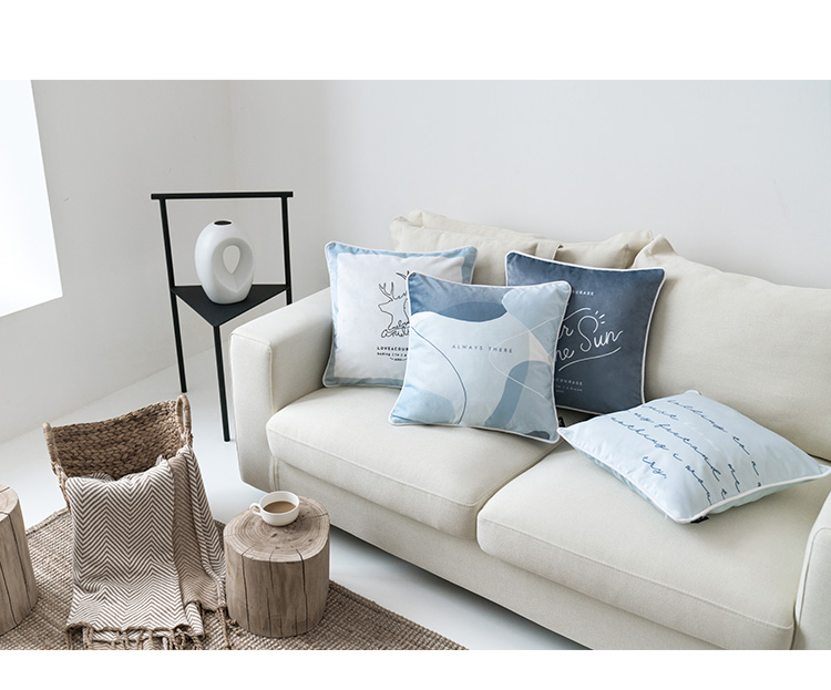 Đơn giản Bắc Âu gối gối sofa đệm văn phòng ngủ trưa gối gối xe eo gối lõi - Trở lại đệm / Bolsters bộ chăn gối văn phòng