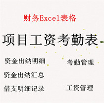 Engineering Project Wage Attendance Management Excel Form Employee borrowing an Ming and fine table to automatically generate the attendance summary