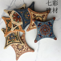 Rounded antique brick Corner flower 500 wall tile flower tile parquet American retro tile floor tile 85 small tile
